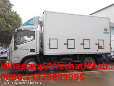 China NEW best price FOTON AUMARK 4*2 RHD 5.1m length 35,000 day old birds transported truck for sale, baby chick van vehicle for sale