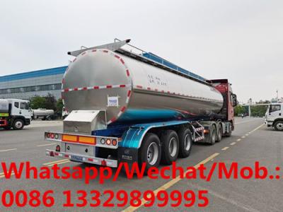 China HOT SALE! New designed 33T stainless steel fresh milk tanker semitrailer, Cheaper price liquid food transported tanker for sale