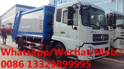 China good price dongfeng 12cbm-14cbm 10T Refuse garbage compactor truck for sale, HOT SALE! Rear loader garbage truck for sale