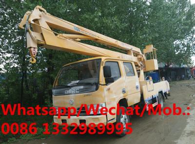 China Customized good price dongfeng double-cab 14m truck mounted aerial platform for sale, high altitude operation vehicle for sale