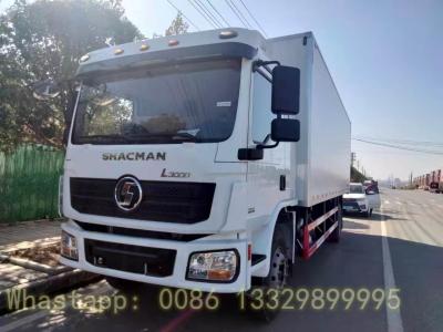 China SHACMAN Brand 4*2 245hp diesel Euro 5 40cbm refrigerated truck for sale, good price SHACMAN 15T cold van box vehicle for sale