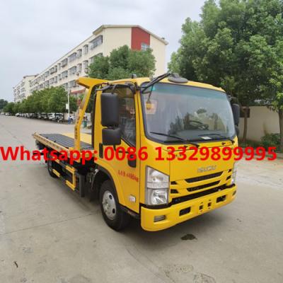 China good price customized ISUZU 98hp EURO 4 3T wrecker towing truck for sale, street block removal car vehicle for sale for sale