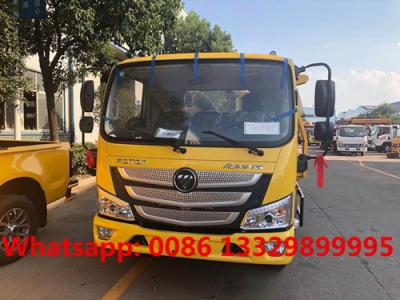 China HOT SALE! FOTON AUMARK 4*2 LHD 130hp Euro 6 diesel 3T road block removal car, Mini road wrecker towing truck for sale for sale