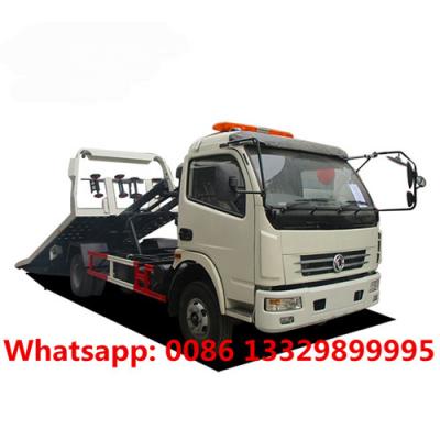 China Good price dongfeng 4T-5T flatbed wrecker towing vehicle for sale, HOT SALE! road breakdown recovery removal vehicle for sale