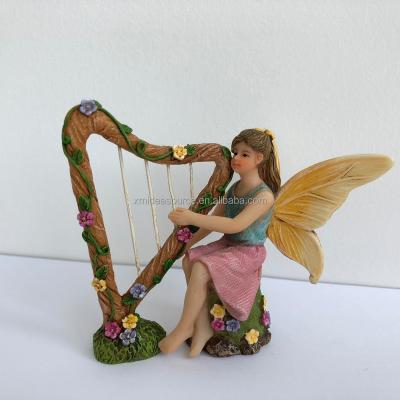 China China Good Quality Low Price Resin Fairy Harp Player for sale