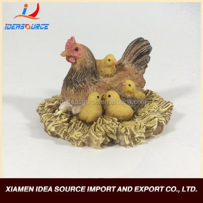 China Europe China Supplier Resin Figurine Hen And Chicks for sale