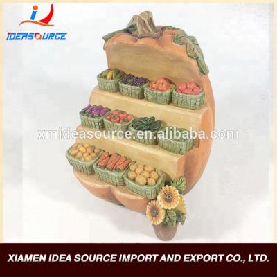 China 2018 Europe Fairy Garden Miniature Pumpkin Shape Roadside Kiosk for sale