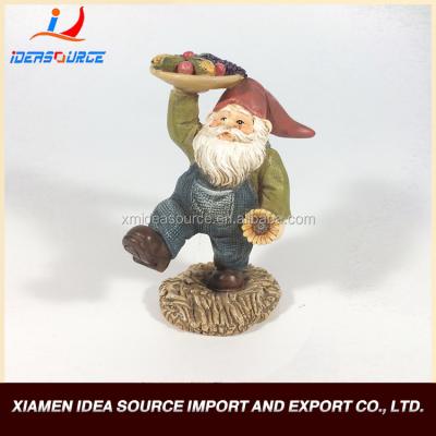 China Europe Factory Price Miniature Fairy Garden Harvest Gnome for sale