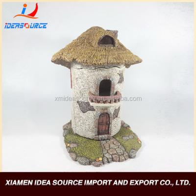 China Europe China Supplier Miniature Fairy Garden Thatched House for sale