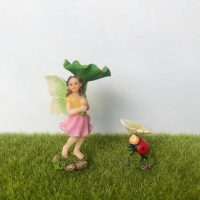 China China resin figurine fairy and ladybug for sale