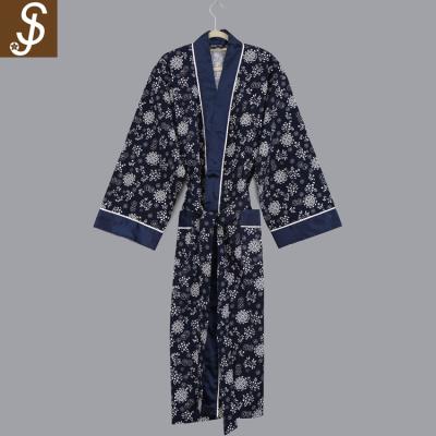 China S&J Best Quality Breathable Bathrobe Wholesale Custom Design Your Own Bathrobe For Men for sale