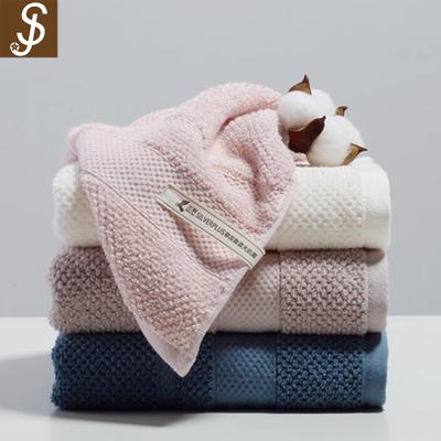 China Compressed S&J Terry Bath Towel 20x40 High Quality 100% Organic Cotton For Hotel / Beach Hand Towel for sale