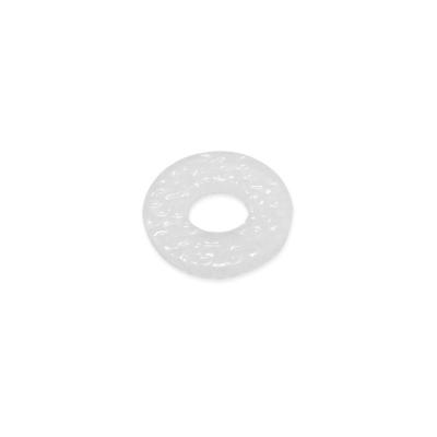 China PE Plastic Transparent Flat Plastic Gasket Translucent Grommet for sale