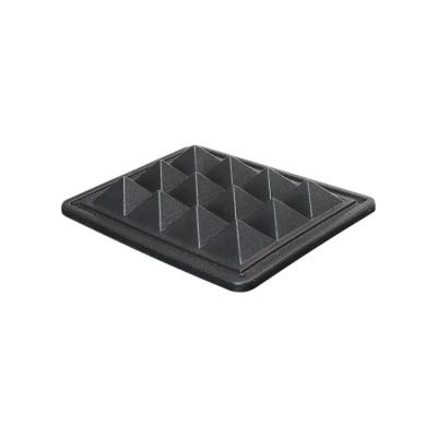 China PVC Plastic Soft Bag Bottom Durable Black Plastic Foot Support Pad for sale