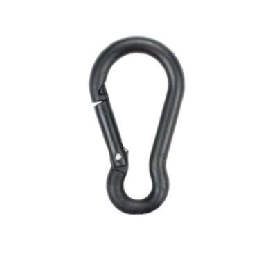 China Plastic Black Hook Bag Carabiner Climbing Clips Keychain for sale