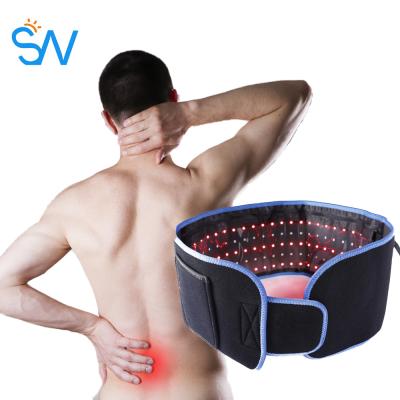 China Breathable Comfortable Belt 660nm Infrared 850nm Cloth Waist Trimmer Pain Relief Weight Loss Light Led Red Light Therapy Wrap Belt For Health for sale