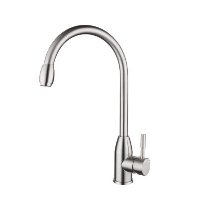 China Other Hot High Cold Water Mixer Stainless Steel Kitchen Faucet for sale