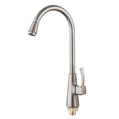 China Electric Single Hole Single Handle Sink Wire Drawing Kitchen Faucets Cold Water Pull Out Faucet Zinc Body Wall Mounted Kitchen Faucet for sale