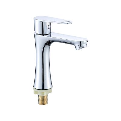 China Factory Direct Sales Single Handle Bathroom Basin Faucets Cold Metered Cold Mixer Taps Mixer for sale