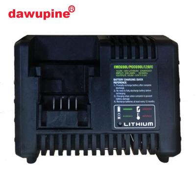 China Switch dawupine Li-ion Battery Charger for Porter Cable Stanley Black Bridges 10.8V 14.4V 18V PCC690L L2AFC FMC690L for sale