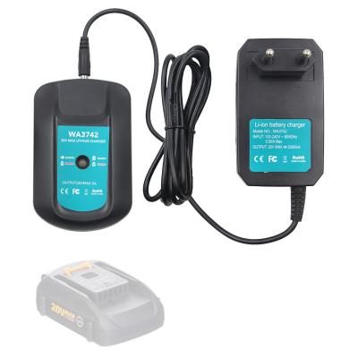 China Electric Tool WA3742 2.0A Li-ion Battery Charger For Worxs 20V 18V WA3875 WA3520 WA3525 WA3578 WA3575 Lithium Battery Fast Charger for sale