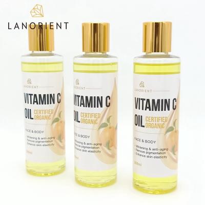 China LANORIENT Skin Revitalizer Pure Natural Organic Vitamin E Vitamin C 200ml OEM Luxury Private Label Olive Lemon Oil For Skin for sale