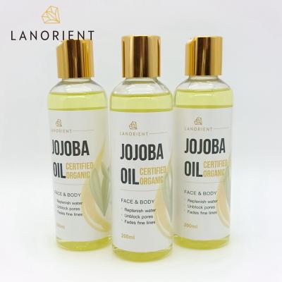 China Natural Organic Skin Revitalizer OEM Private Label Hair Growth Jojoba Oil For Black Women Private Label for sale