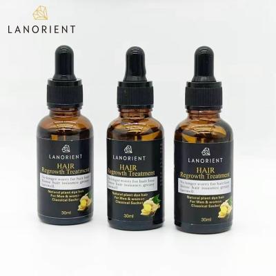 China Organic Skin Revitalizer LANORIENT 100% Natural Ginger Serum Hair Growth Oil Hair Care Loss Treatment for Men and Women for sale