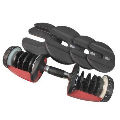 China OEM ODM Universal 24 Kg Quick Adjustable Dumbbells Set For Strength Training for sale