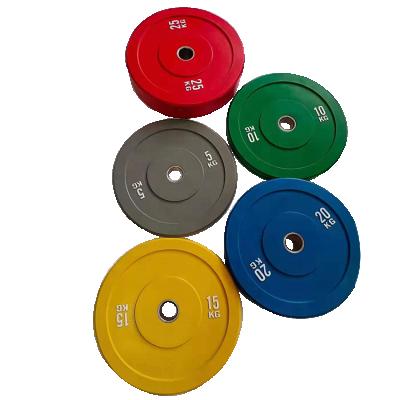 China Universal Factory Price High Quality Colorful Rubber Dumbbells Plates 5-25KG Fitness Gym Plate Dumbbells Wholesale for sale