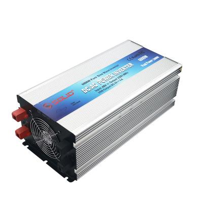 China 6000 Watt DC-AC 6000W 12V 24V Electric Pure Sine Wave Power Inverter 6KW Inverters For House 47.5*21*15.5cm for sale