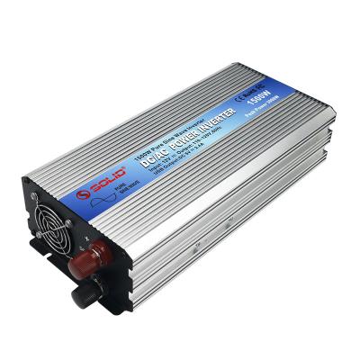 China Pure Sine Wave Power Inversor Single Phase 1500 Watt DC 12 24 Volt AC 110 220 Volt 1500VA 1500W Inverter 365*180*78MM for sale