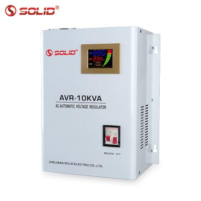 China Wall Mounted SVC 1KVA 2KVA 5KVA Single Phase AC 110V 220V 1000VA 3KVA Voltage Regulator Relay Voltage Stabilizer AVR for sale