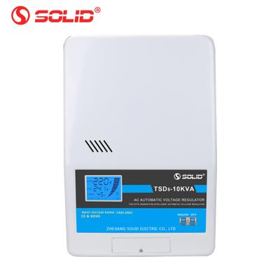 China Wall Mounted Servo Type AC 5KVA 5000W Single Phase Automatic Voltage Regulator SVC Home Stabilizer 5000VA 5000VA for sale