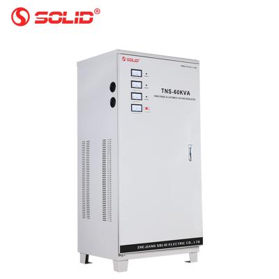 China SVC 60KW Solid Electric 3 Phase Voltage Stapilaizar 220V 380V 440V Servo Automatic Voltage Regulator 60KVA for 400V for sale