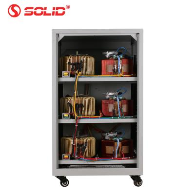 China SVC Industrial Servo Type 40KVA 380V 3 Phase 45KVA AVR Automatic Voltage Regulator Stabilizer Three Phase for sale