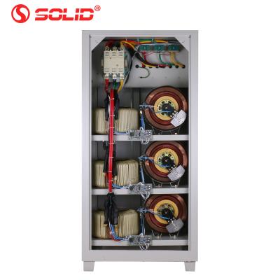 China Solid SVC High Power Electrical 80KVA 90KVA 3 Phase 380V 440V AVR 100KVA Automatic Voltage Regulator Stabilizer For 400V for sale