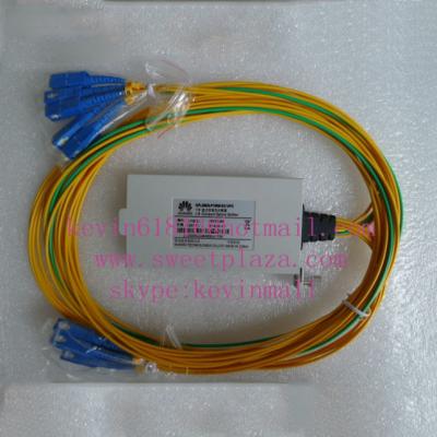 China Original hua Wei brand 1x8 PLC splitter, siglemode, ODN connector, fiber optic splitter SC SC/PC blue connector 1x8 for sale