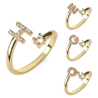 China TRENDY Alphabet number rings Minimalist Jewelry Gold Plated Rings Stainless Steel Irregular Textured Water Drop Chunky Ring Sets for sale