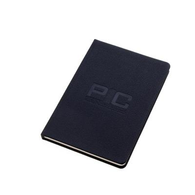 China 2021 Hardcover Leather Business Company Daily Office Planner Notebook with Deboss Logo for sale