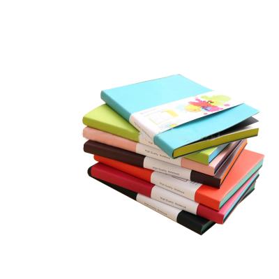 China Custom A4 A5 A6 Soft Cover Color Paper Edge Paper Notebook for sale