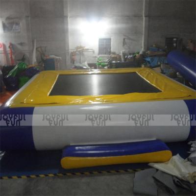 China 3-5 years old floating water park toy rectangular inflatable jumping trampoline for sale for sale