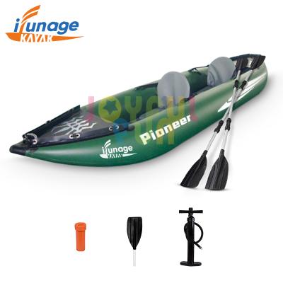 China JOYFUL FUN 3-4 Years Used Folding Commercial Boat Kayak Dropstitch 2 Seat Inflatable Kayak for sale