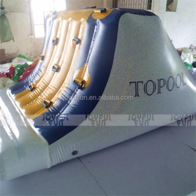 China 3-5 years old giant inflatable water slides pool park aqua, customized inflatable round slide for sale for sale