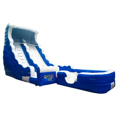 China 3-5 Years Old Popular Inflatable Slide Slippers HAPPY FUN With Inflatable Pool for sale