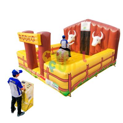 China 3-4 Years Hot Selling High Quality Inflatable Bull Riding Machine Inflatable Bull Rodeo For Sale for sale