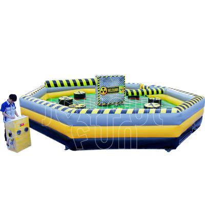 China 3-5 Years Factory Price Amusement Merry Wipeout Outdoor Exciting Inflatable Games Fusion for sale