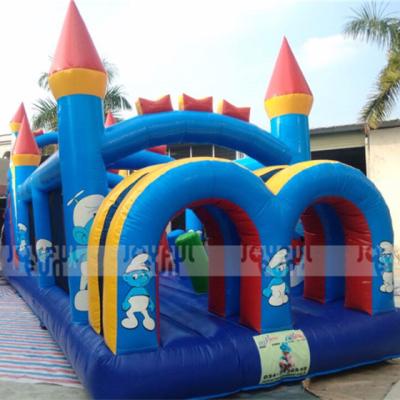 China 3-5years Whole Sale Dry Inflatable Climbing Obstacle Course Game Slide Amusement Park Bouncy Toys for sale