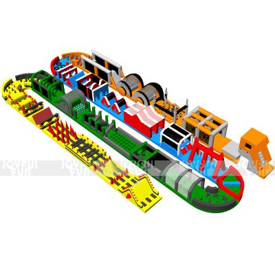 China Durable Factory Wholesale Joyful Fun Highly Reinforced Adult Inflatable Obstacle Course for sale