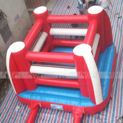 China Children Indoor Game Factory Price Table Chinese Small Inflatable Boxing House With Fence Frame Sports Inflatable Indoor Boxing Game Used In Park for sale